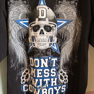 Dallas Cowboys Black Graphic Men's Shirt